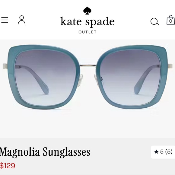Kate Spade Magnolia Sunglasses with Green Case - Picture 9 of 9